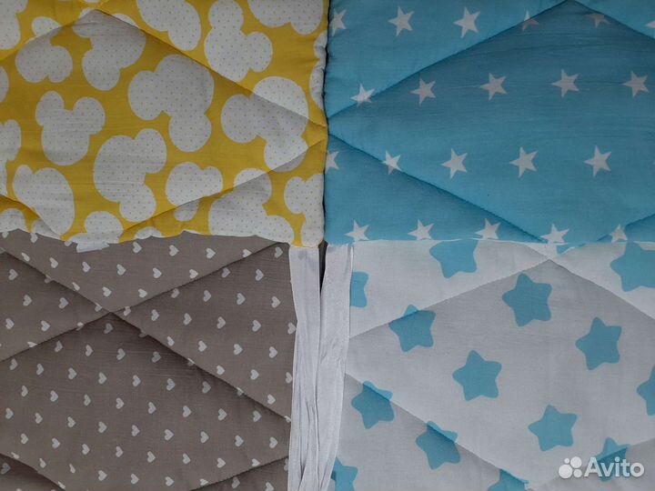 Бортики в детскую кроватку. Двухсторонние