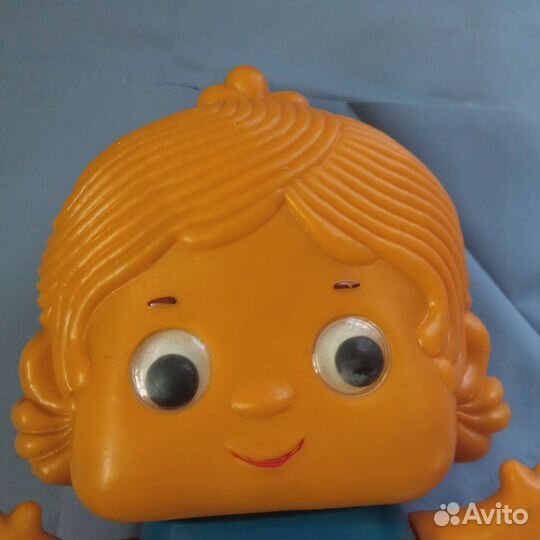 Кукла девочка из пластмассы СССР серия дутыш