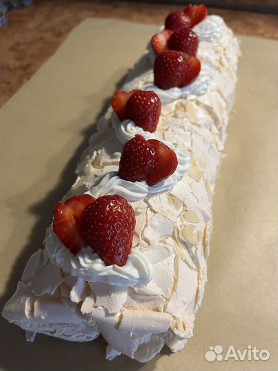 Меренговый рулет под заказ