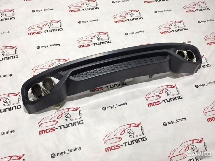 Диффузор на Audi A4 S4 2011-2015 ABT+ Насадки