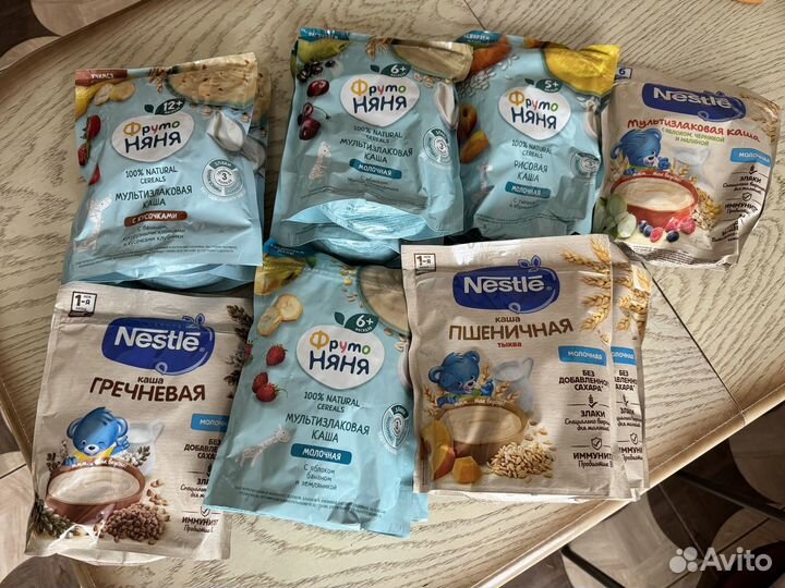 Каши молочные детские фруто няня, нестле