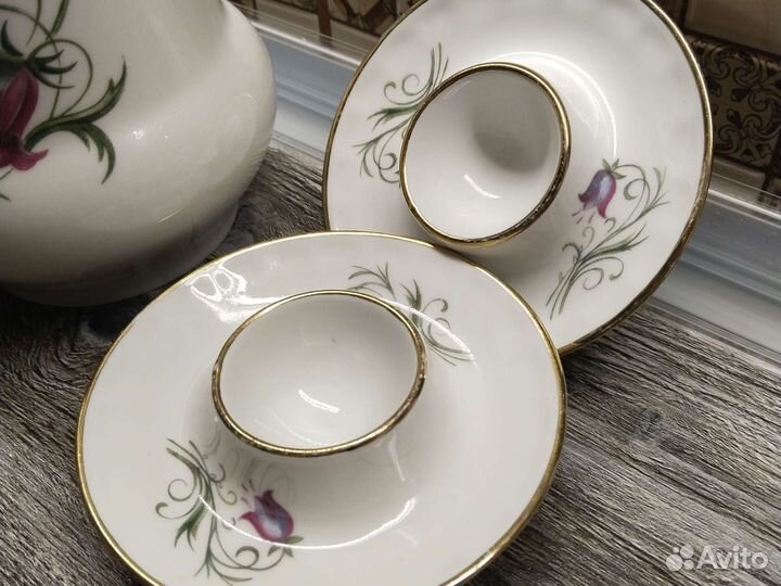 Кувшинчик и пашотницы фарфор Дружковка