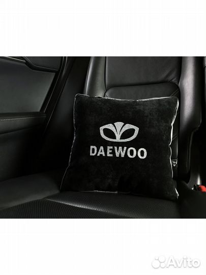 Подушка с вышивкой для автомобиля Daewoo