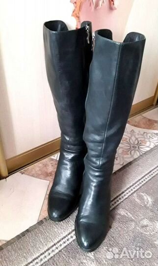 Сапоги весна-осень,натуральные