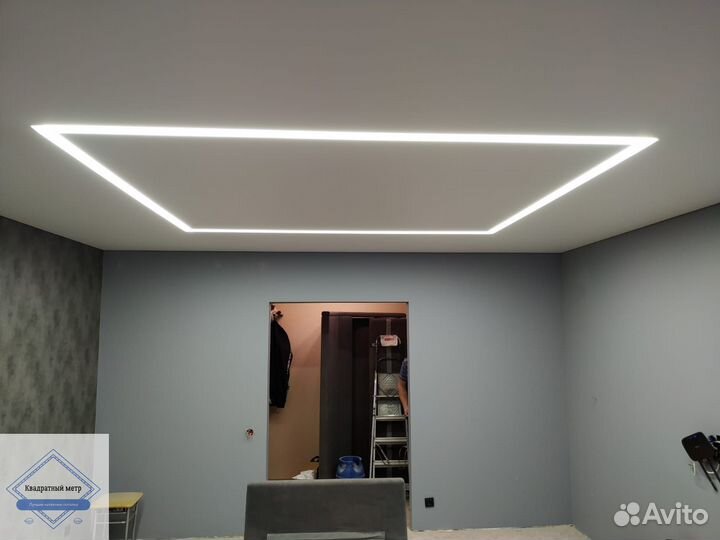 Натяжные потолки установка