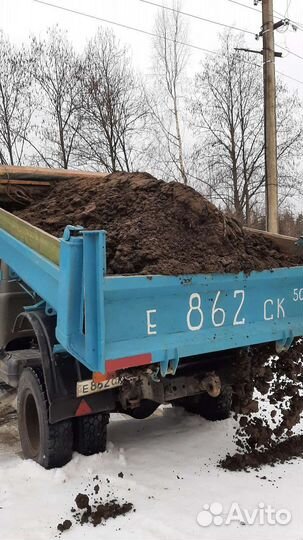 Грунт чернозем перегной садовая почва, навоз, торф