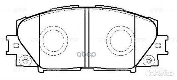 CKT-173 GK1186 Колодки тормозные дисковые п