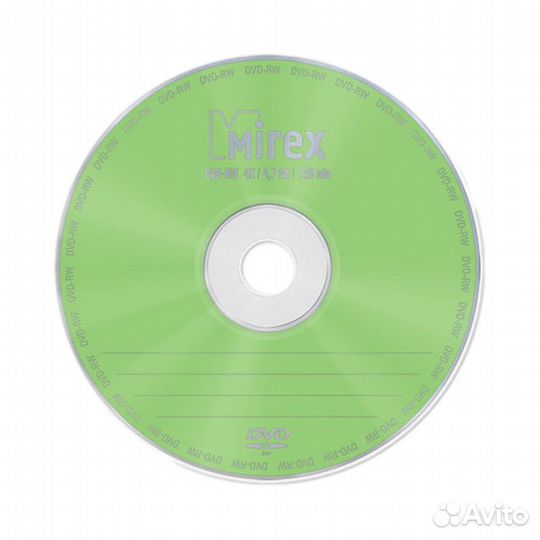Диск DVD-RW Mirex 4.7 Gb, 4x, Cake Box (10) 1шт