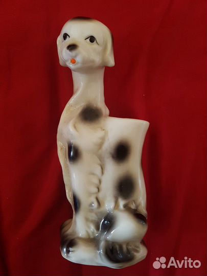 Статуетка карандашница собака. винтаж