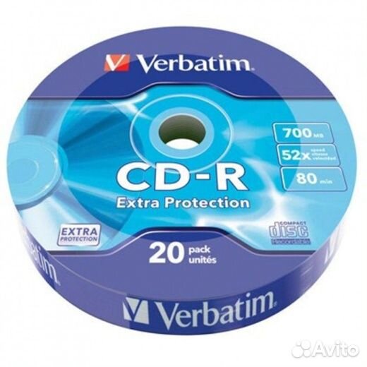 Диск CD-R 700Mb 1шт Verbatim 52-x 43432 арт 167955