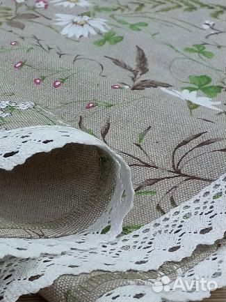 Ткань интерьерная полулён 