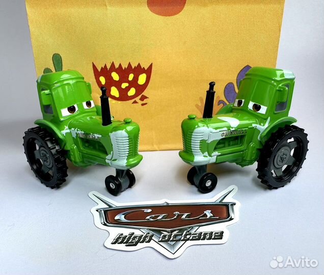 Зеленый трактор из мульта Тачки