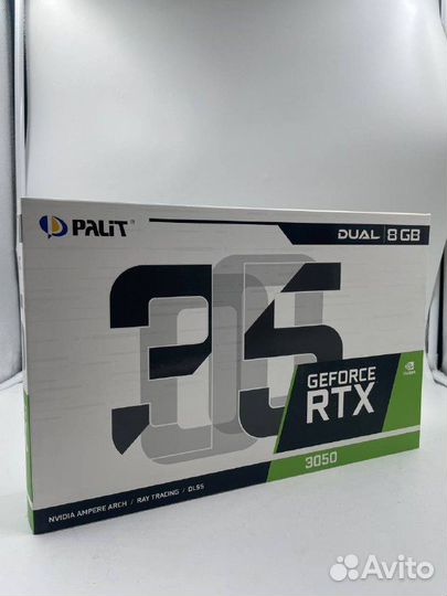 Видеокарта RTX 3050 8GB Palit GeForce Dual OC