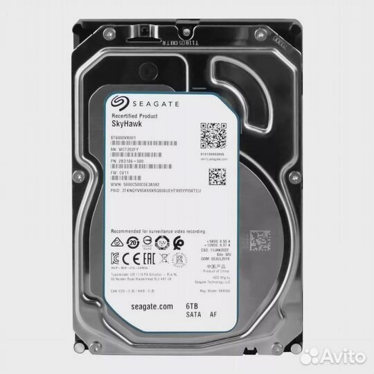 HDD, Seagate, ST6000VX001, SATA, 3,5