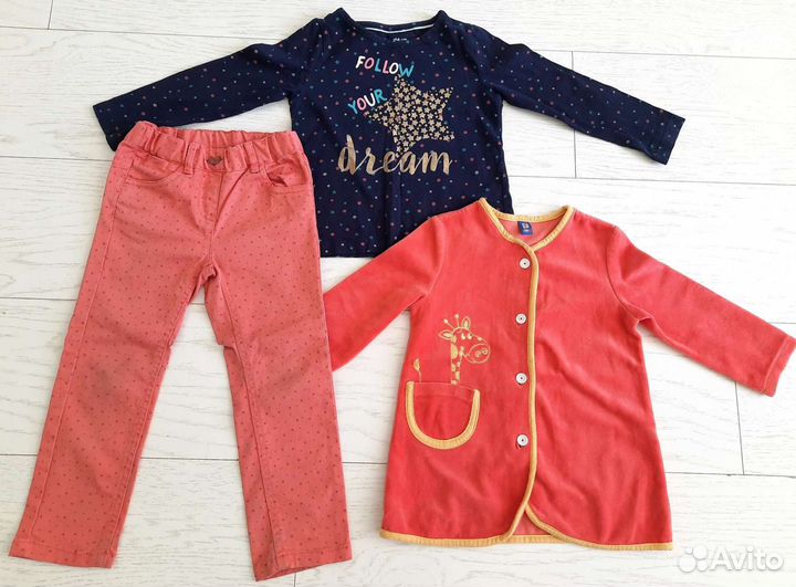 Пакет одежды на девочку 98 104