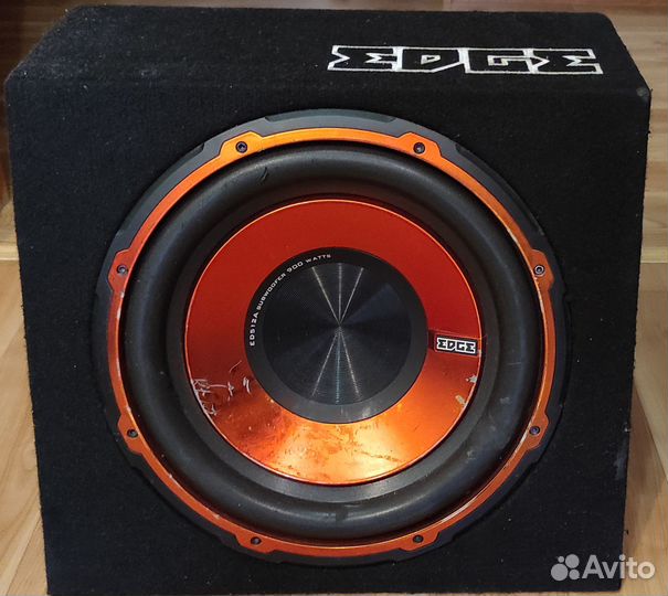 Сабвуфер автомобильный edge, активный, 900Вт