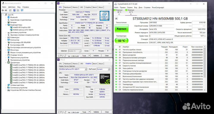 Игровой ноутбук MSI GTX4gb/i7/SSD