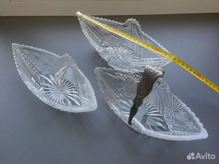 Хрусталь СССР менажницы