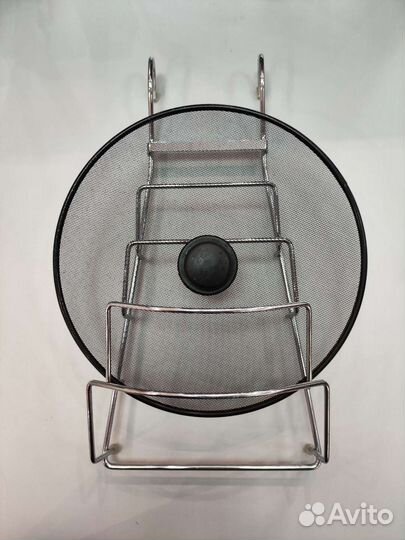 Подставка держатель полка крышек навесная на рейли