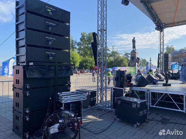 Прокат профессионального звука, света, dj. Сцена