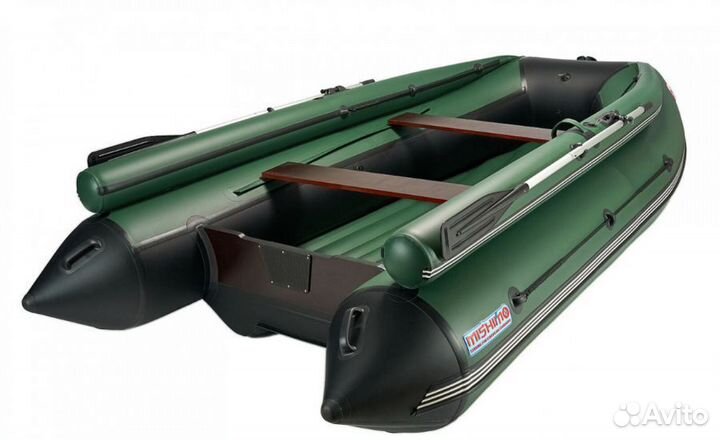 Лодка mishimo family lite DF 400, цвет зеленый