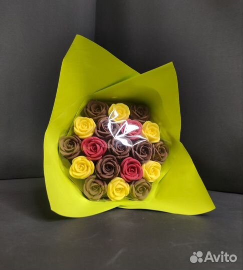 Розы из Бельгийского Шоколада - 19 шт в Букете