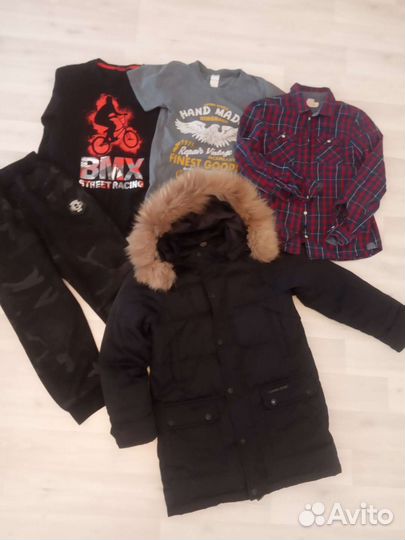 Вещи пакетом на мальчика 134-140