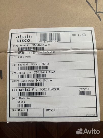 Cisco nm-16esw