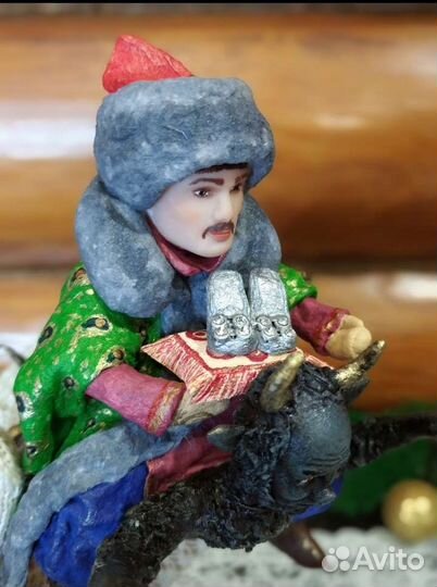 Набор игрушек на ёлку из ваты