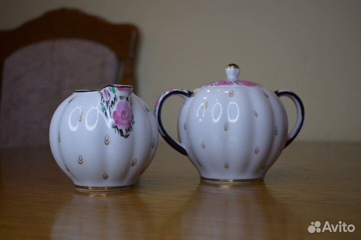 Сливочник и сахарница лфз Винтаж СССР