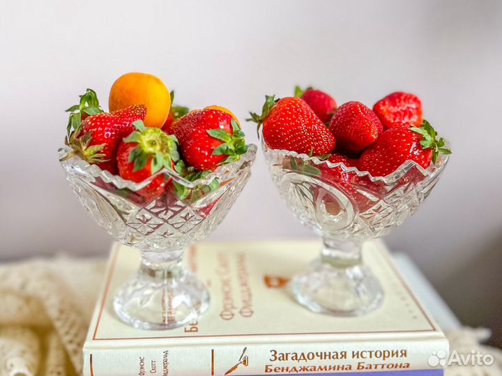 Креманка хрусталь ЧССР Чехословакия вазочки