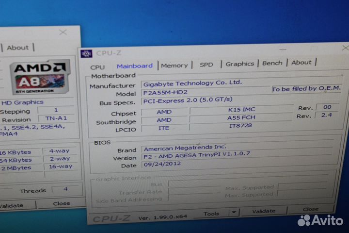Amd a8 5600k можно с gigabyte fm2 8gb ddr3