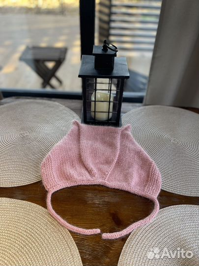 Чепчик вязаный женский, шапка