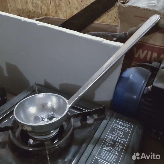 Ковш алюминиевый для свинца (сургуч, воск)