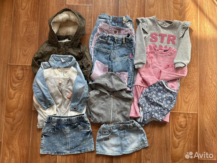 Детская одежда пакетом для девочки 1-2 года