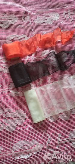 Тюль отрез и лента, новое