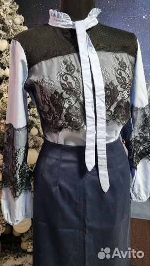 48 L Новая блузка +юбка комплект