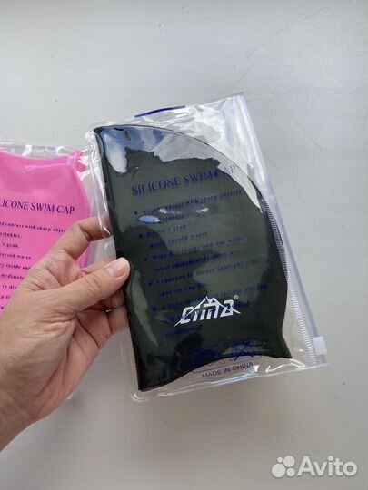 Шапочка для плавания взрослая силиконовая