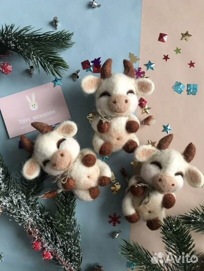 Мастер-класс по сухому валянию. Валяем корову