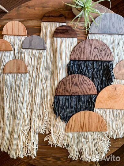 Медузы панно макраме