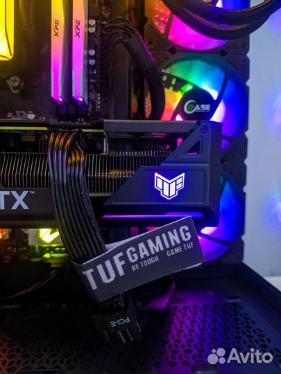 Игровой компьютер аквариум Ryzen 7 5800x RTX4060Ti