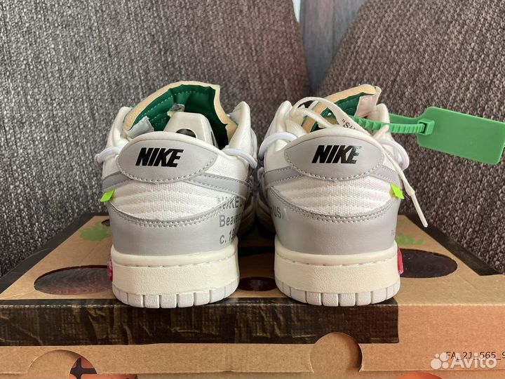 Кроссовки Nike SB Dunk Low Off-White Lot 25 of 50'