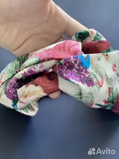 Шелковая Повязка ободок чалма аксессуар на голову