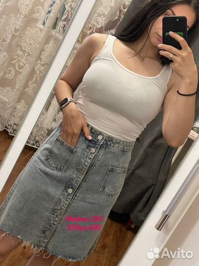 Джинсовая юбка zara