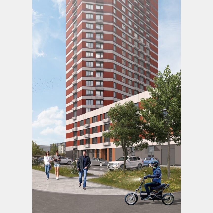 1-к. квартира, 34,1 м², 8/25 эт.