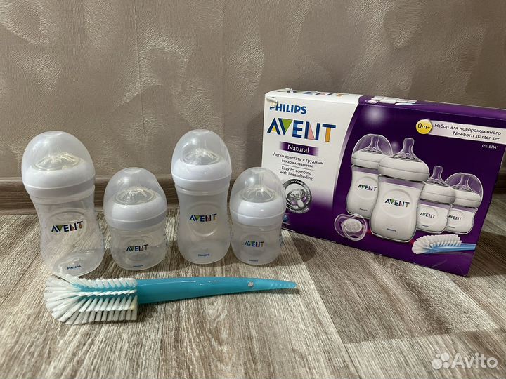 Бутылочки avent с антиколиковым клапаном