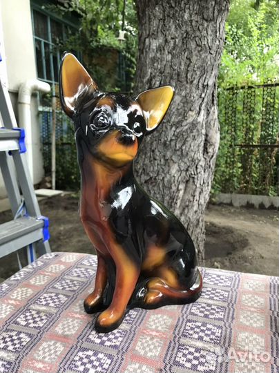 Керамические фигурки животные собаки
