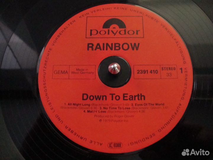 Винил фирменный LP