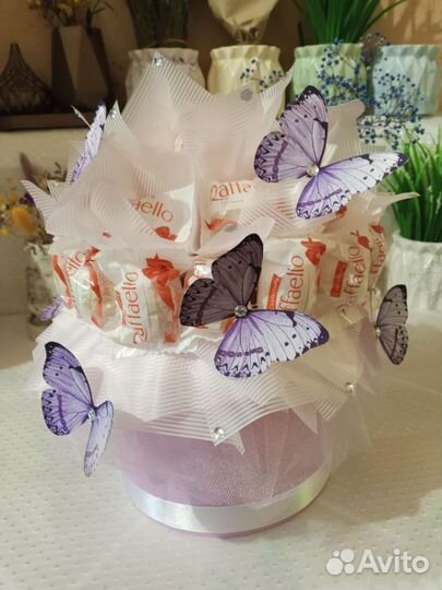 Сладкие букеты из конфет