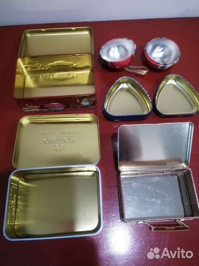 Жестяные банки (коробки), ракушки